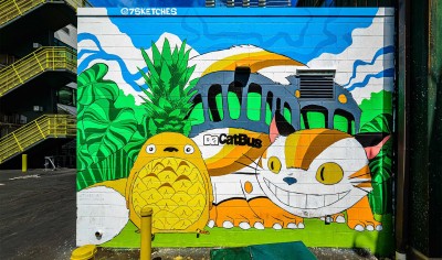 The Cat Bus mural